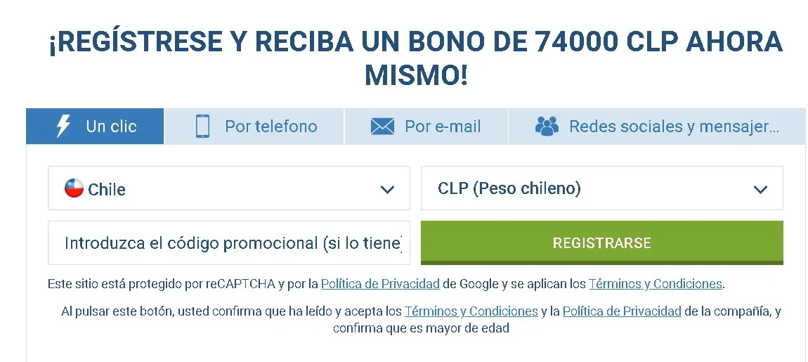 Como registar na 1xBet