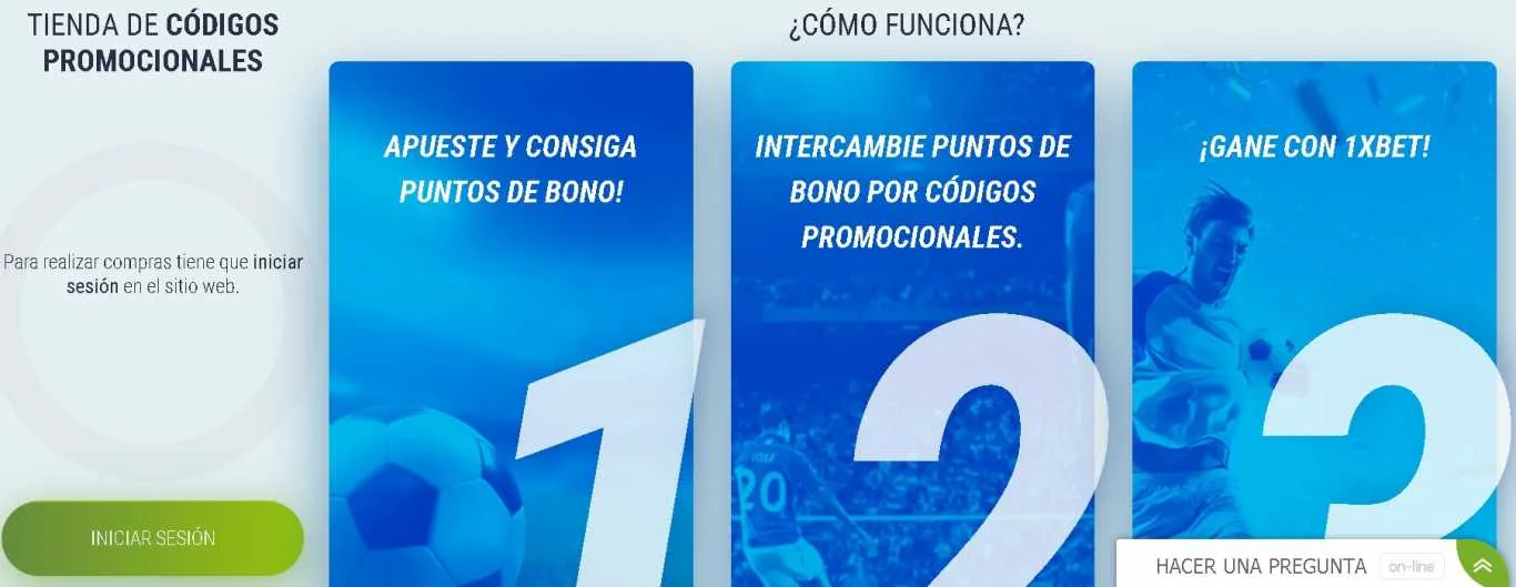 1xBet promo store
