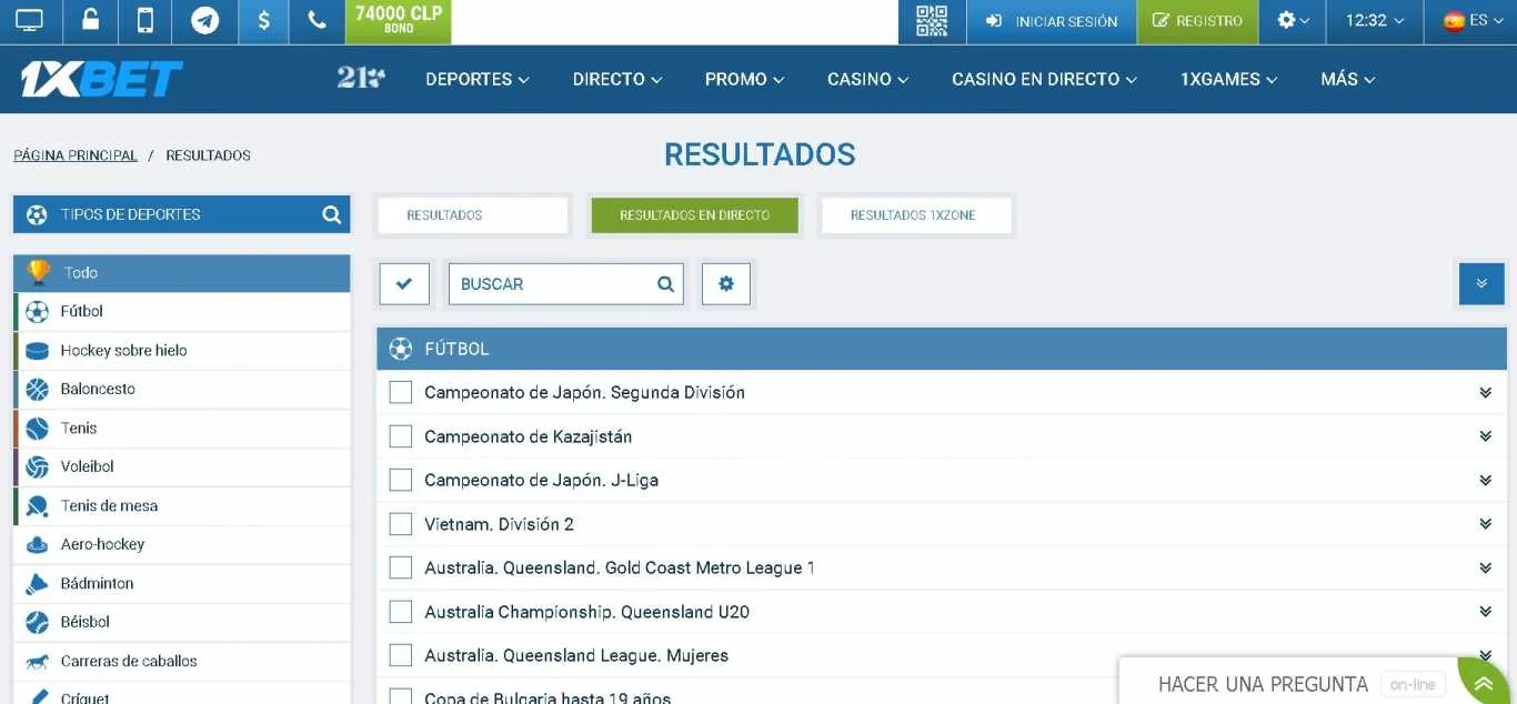1xBet Chile predicciones