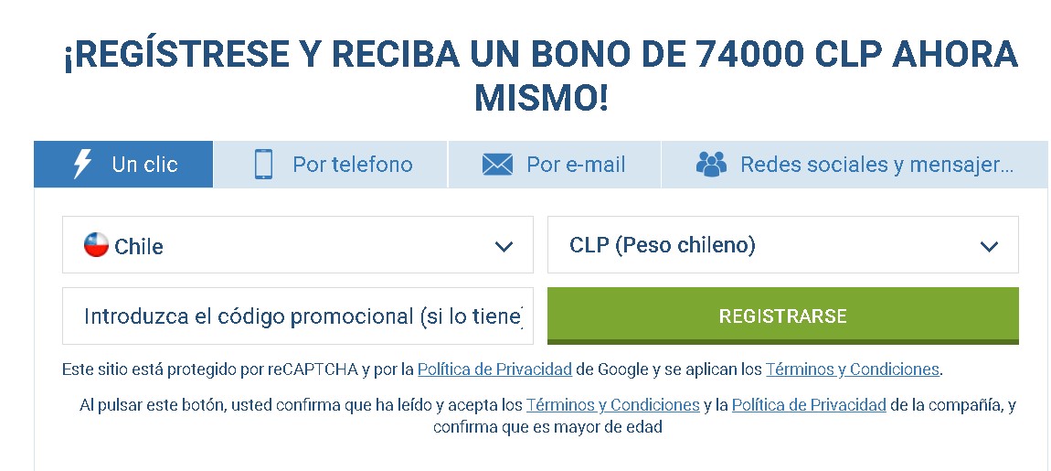 Como registar na 1xBet